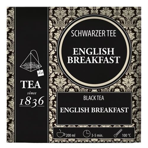 English Breakfast, black tea, pyramids 3g, (50 pcs)