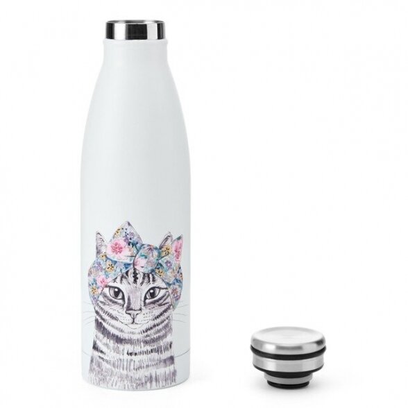 Cat Double-Walled Stainless Steel Bottle, 500ml 3