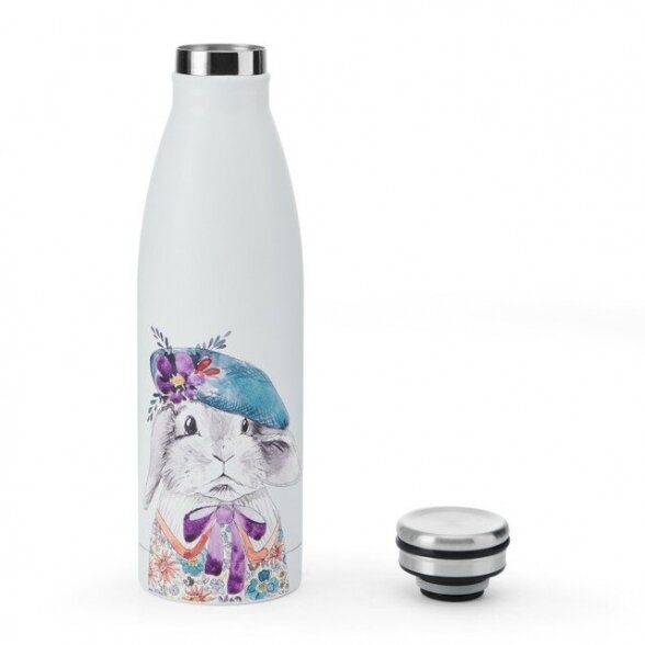 Mikasa Tipperleyhill Rabbit Double-Walled Stainless Steel Bottle, 500ml 3