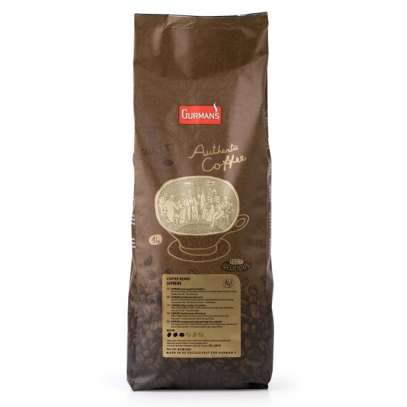 GURMAN'S SUPREME decaffeinated coffee beans 1