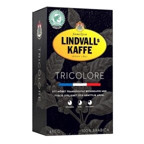 LINDVALL'S TRICOLORE ground coffee, 450 g