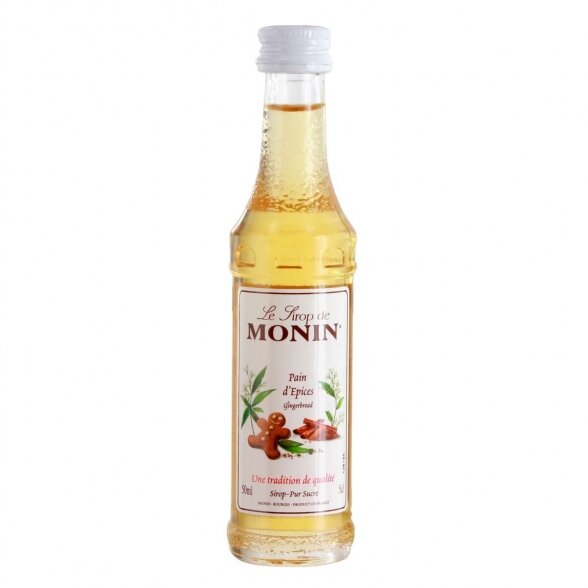 MONIN Imbierinių meduolių sirupas,  50ml