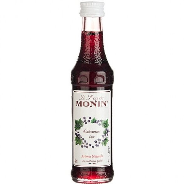 MONIN Juodųjų serbentų sirupas 50 ml