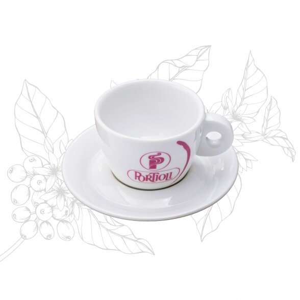 PORTIOLI CAPPUCCINO cup with saucer