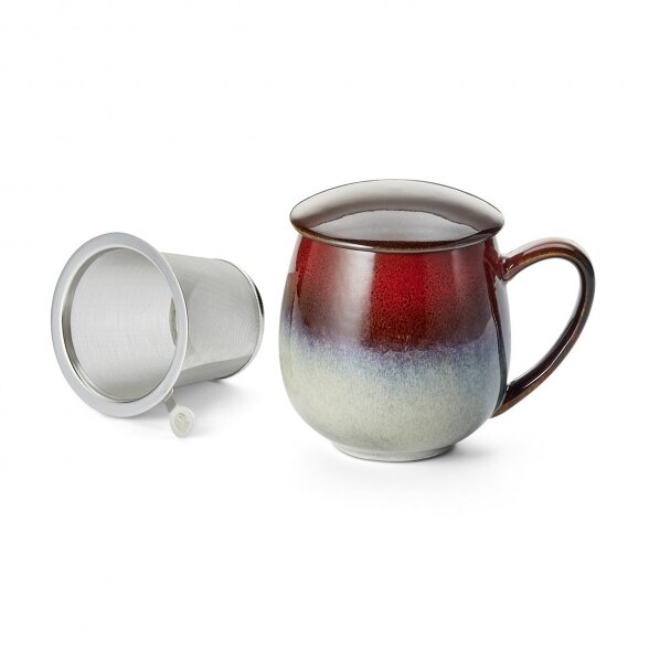 Herb Tea Cup "Saara", red, 350 ml