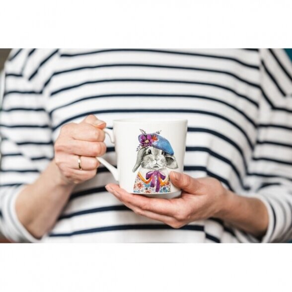 Mikasa Tipperleyhill Rabbit Print Porcelain Mug, 380ml 4