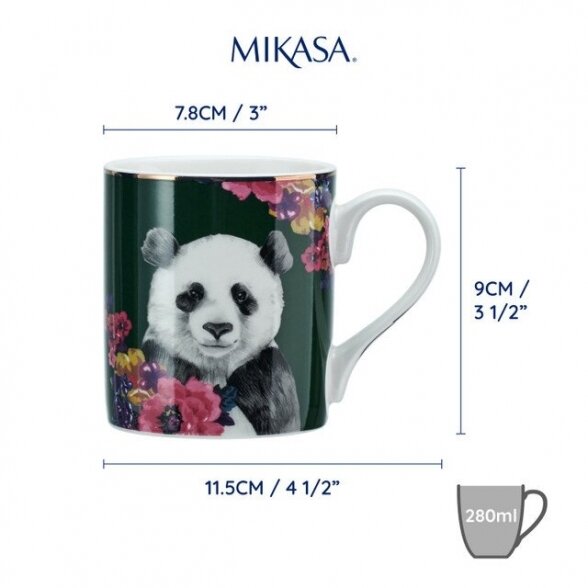 Wild at Heart Panda Print Mug, 280ml 3