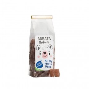 INSTANT TEA BEARS, blueberry-vanilla flavour, FOR VEGANS, 125g.