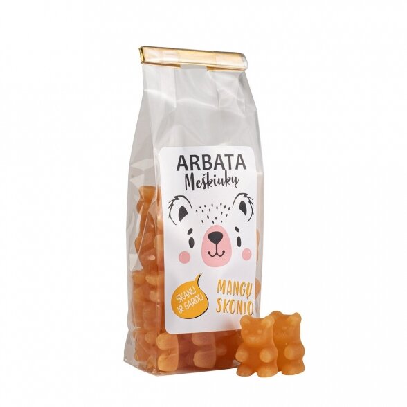 INSTANT TEA TEDDY BEARS, mango flavour 125g.