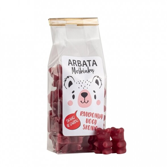 INSTANT TEA BEARS, The taste of red berries 125g.