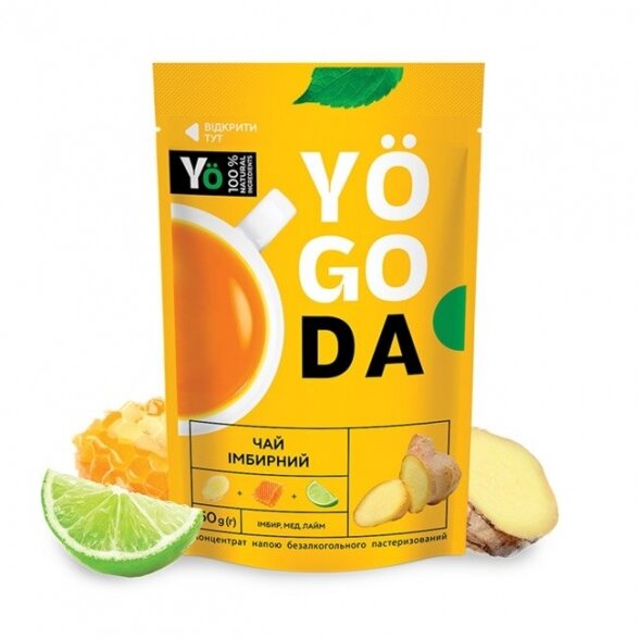 YOGODA IMBIERINĖ ARBATA 50g x12 vnt. 1