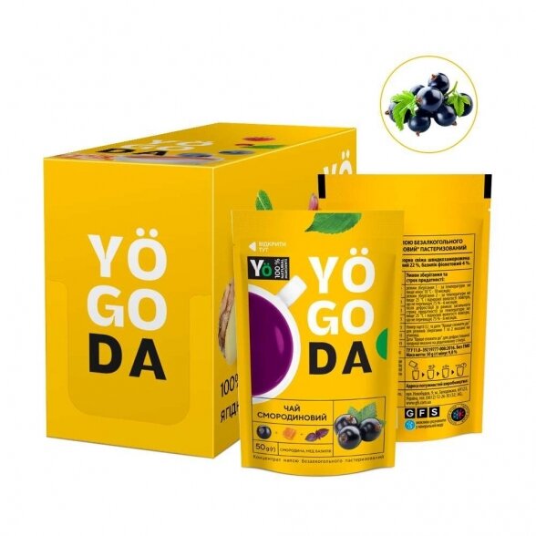 YOGODA SERBENTŲ ARBATA 50g x12 vnt.